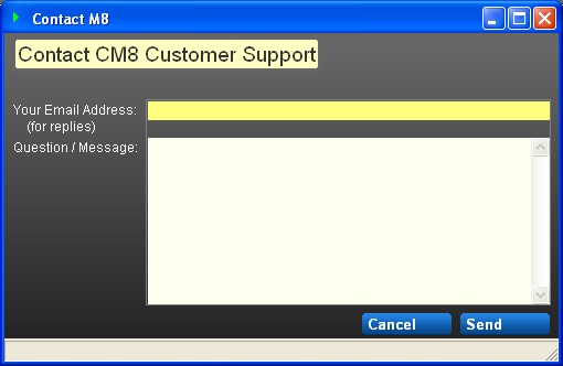 ContactM8 Support Screen